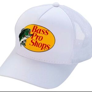 Bass Pro Shops Mesh Trucker Cap - White